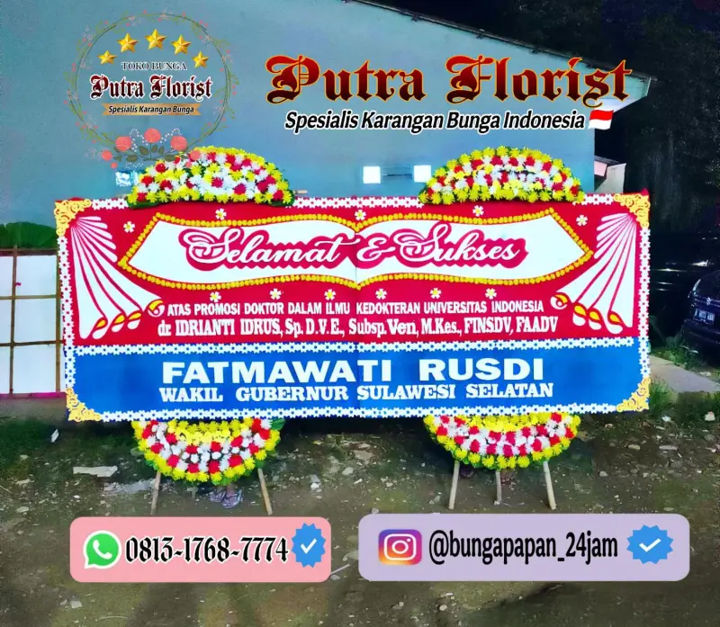 Bunga Papan Gandeng 1.5jt