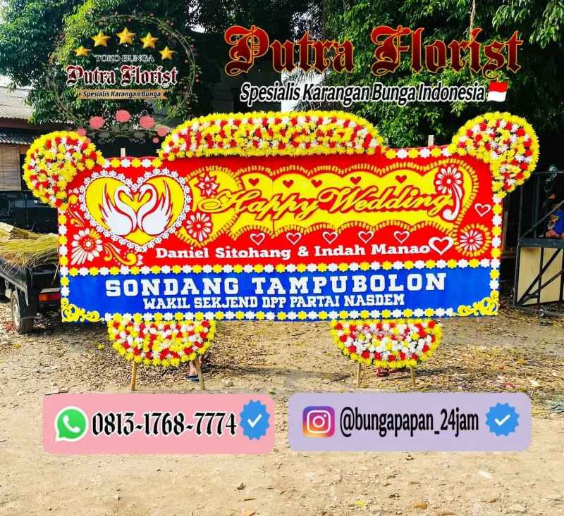 Bunga Papan Gandeng 1.8jt