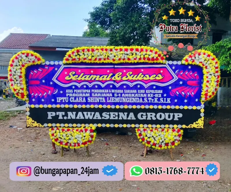 Bunga Papan Gandeng 1.8jt