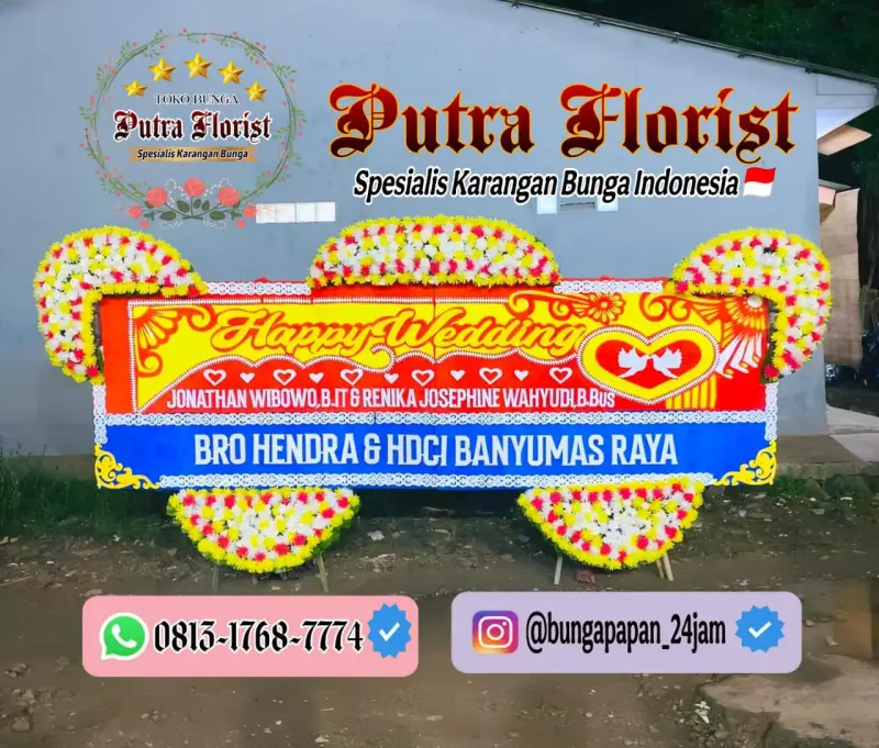 Bunga Papan Gandeng 1.8jt